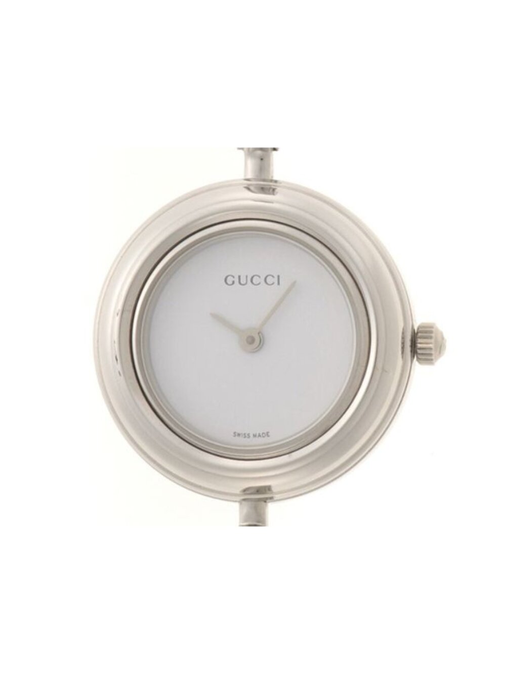 Gucci Change Bezel Watch Stainless Steel White Dial Quartz